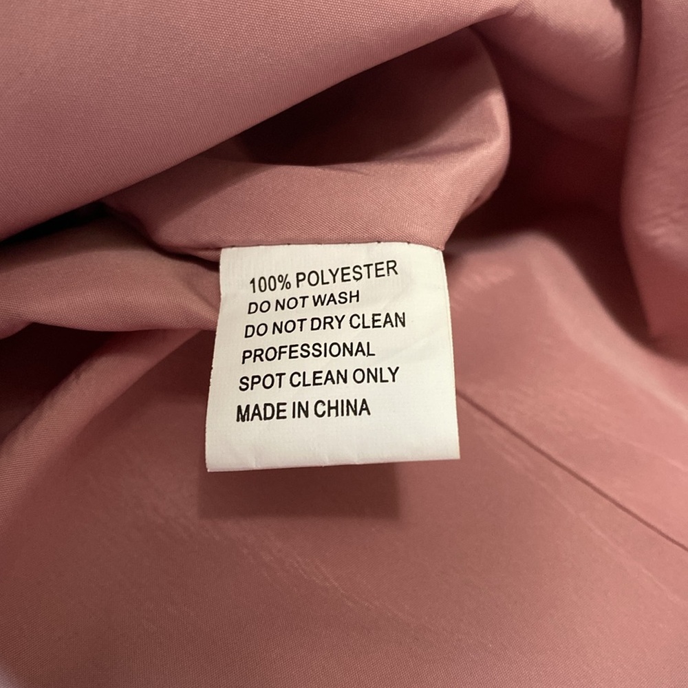 NWT Mac Duggal Pink Iridescent One Shoulder Rosette Ball Gown Dress 49252 Size 4 - Picture 8 of 8
